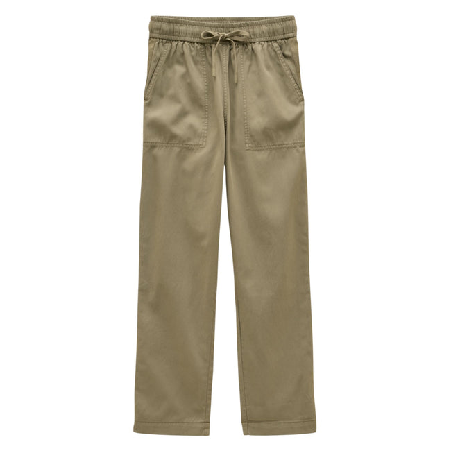 Joules Womens Relaxed Chino Tapered Trousers - Khaki Green Hover Image