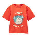 Joules Boys Archie Short Sleeve Screenprint T-Shirt - Orange