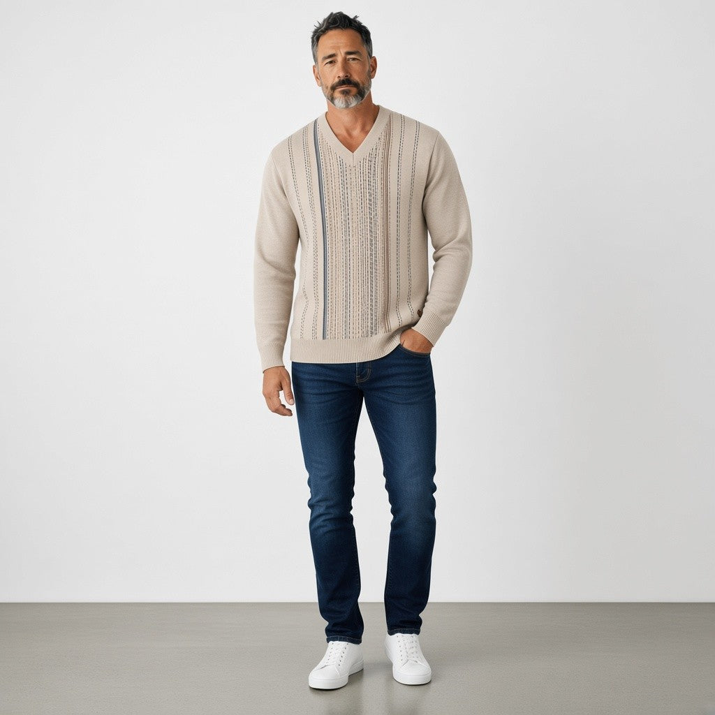 Gabicci M04 Seasonal Jumper - Parchment