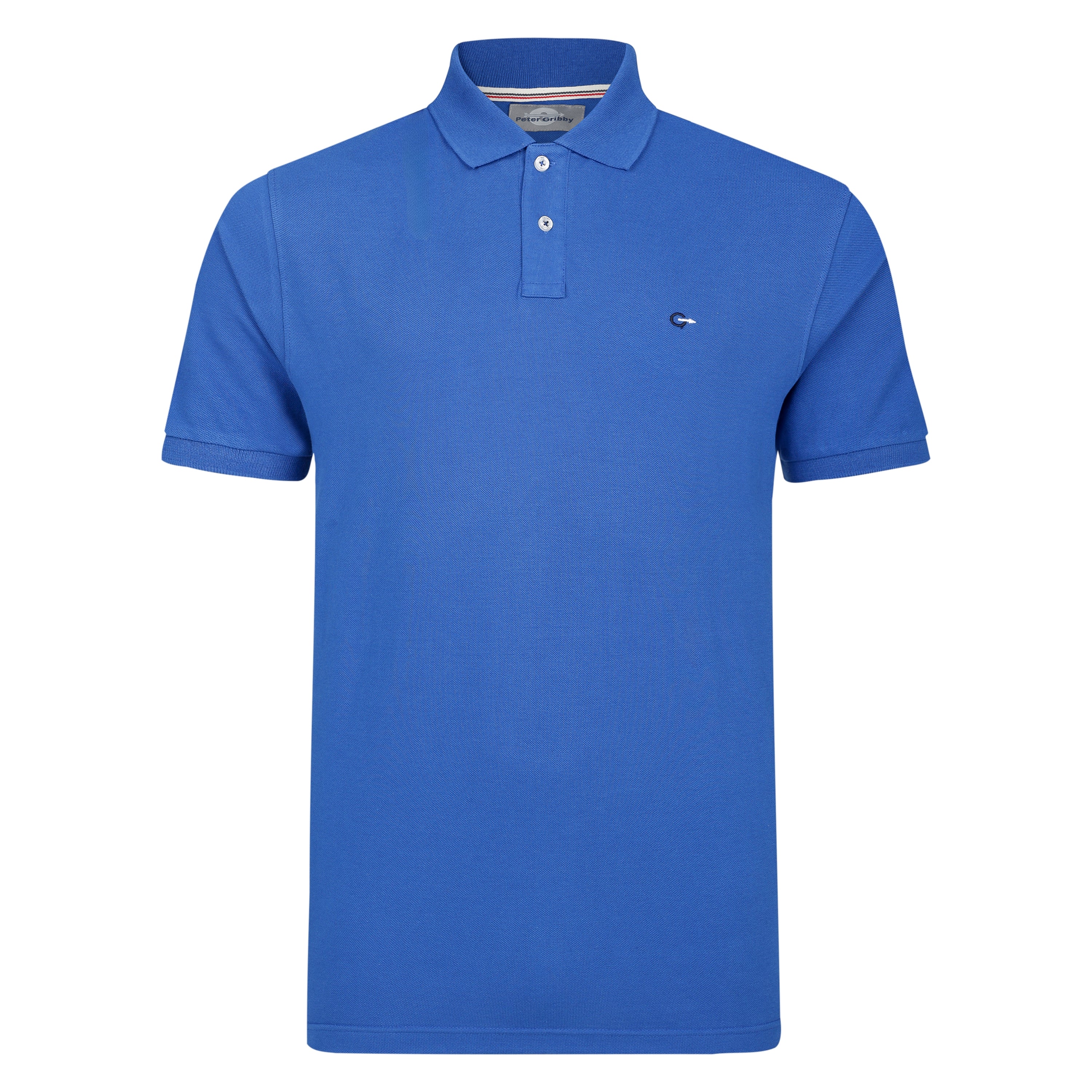 Peter Gribby Cotton Pique Polo Shirt - Indigo