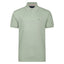 Peter Gribby Short Sleeve Melange Pique Polo Shirt - Pistachio