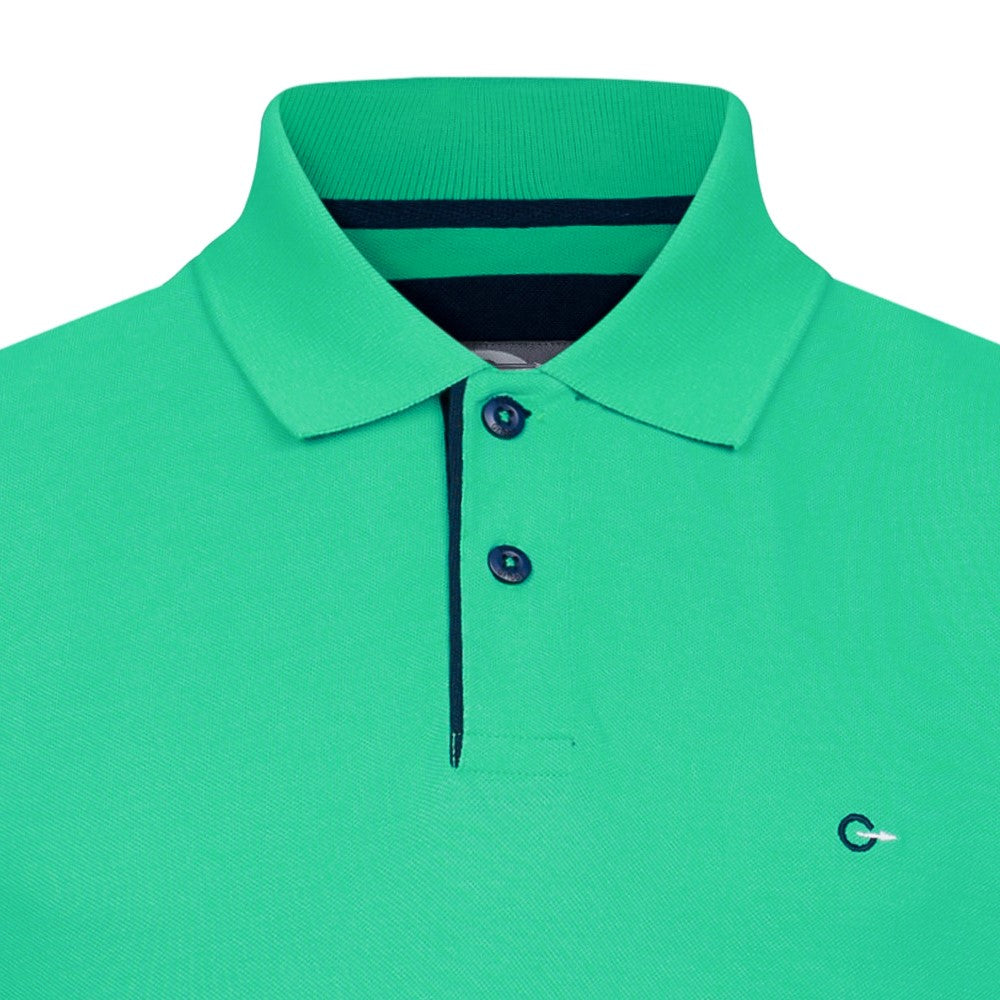 Peter Gribby Short Sleeve Solid Colour Pique Polo - Spearmint