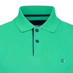 Peter Gribby Short Sleeve Solid Colour Pique Polo - Spearmint