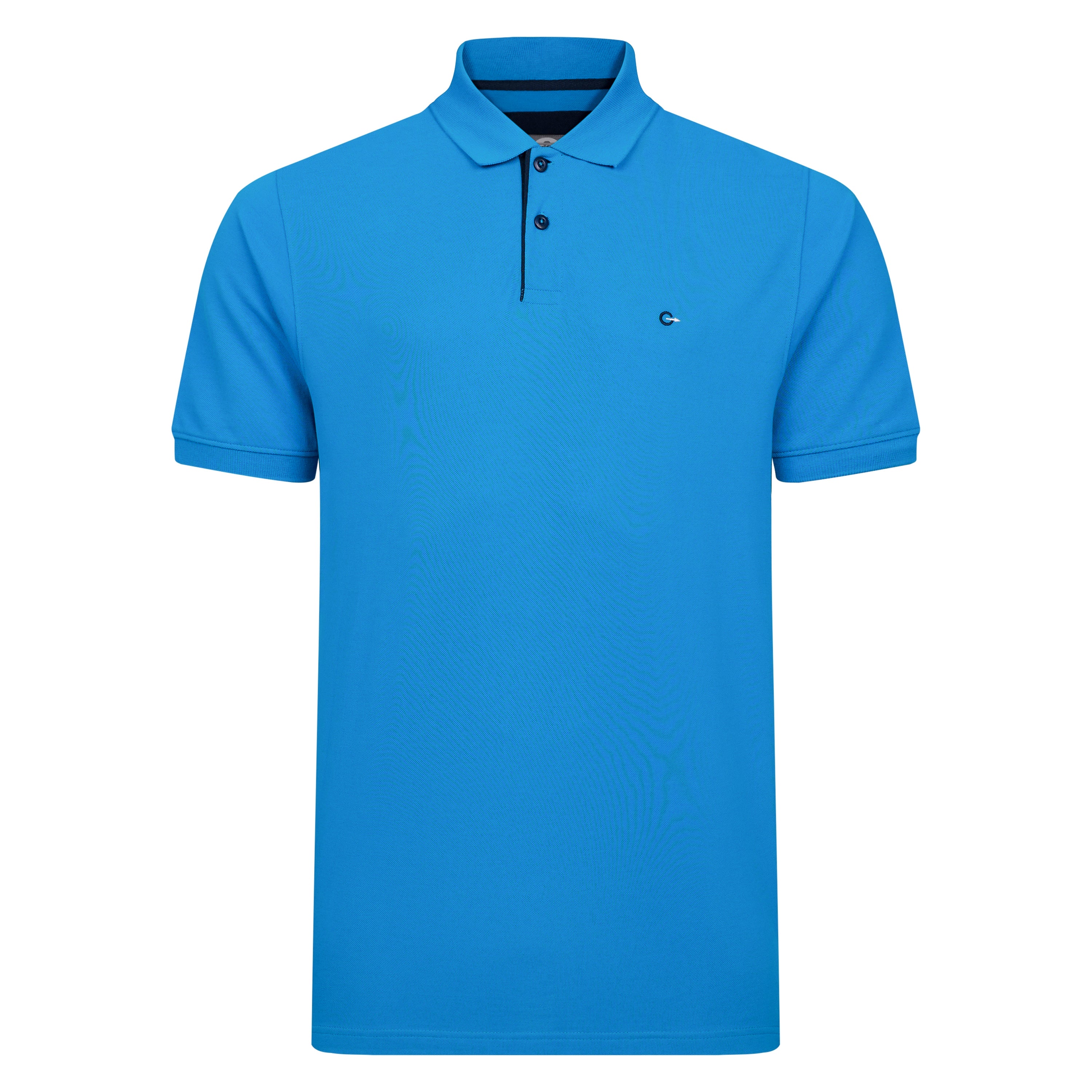 Peter Gribby Short Sleeve Solid Colour Pique Polo - Teal