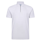Peter Gribby Diamond Pattern Zipper Polo