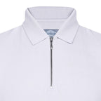 Peter Gribby Diamond Pattern Zipper Polo