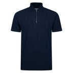 Peter Gribby Bubble Stripe Zipper Polo