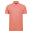 Peter Gribby Short Sleeve Melange Pique Polo - Apricot