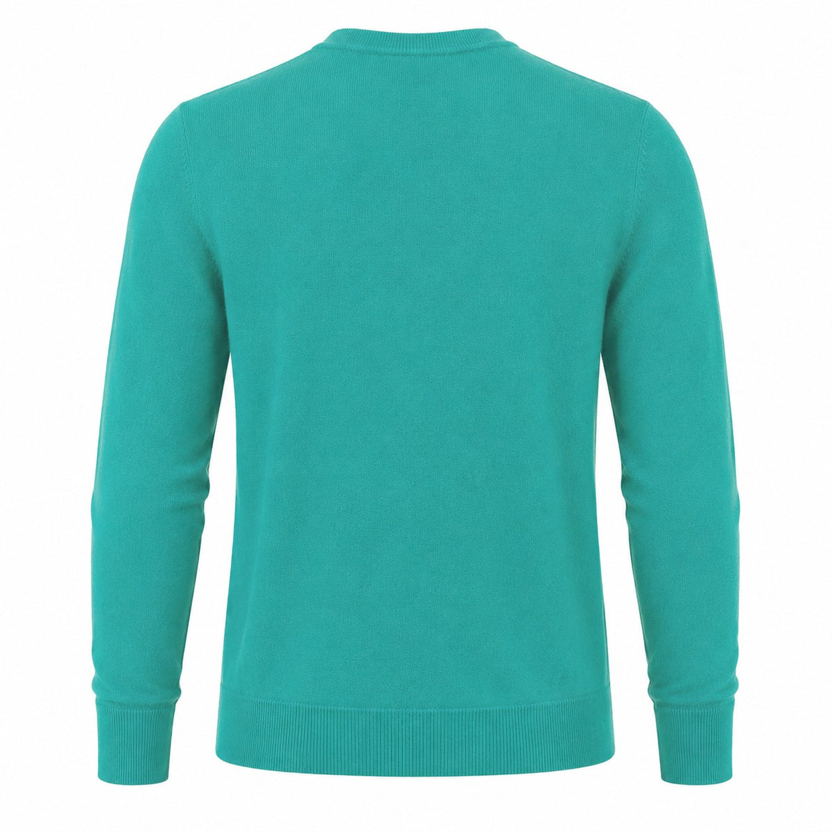 Peter Gribby Merino Blend Crew Neck Sweater - Aqua
