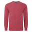 Peter Gribby Lambswool Rice Stitch Crew Neck Sweater - Rose