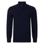 Peter Gribby Guernsey Quarter Zip Sweater - Navy