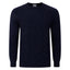 Peter Gribby Aran Cable Crew Neck Sweater - Navy