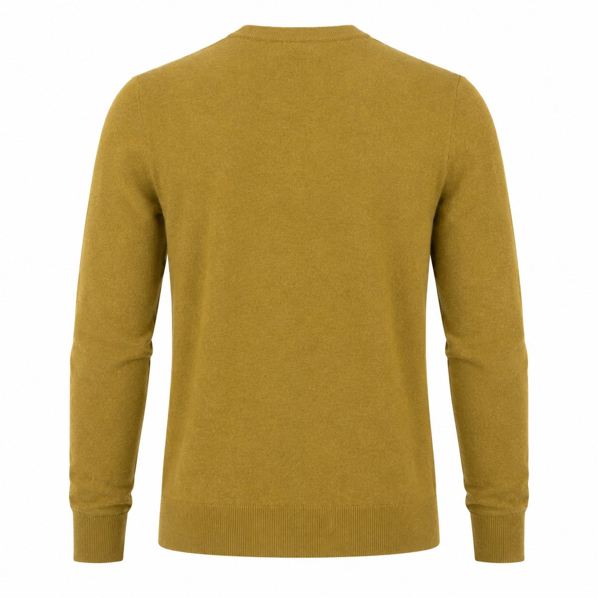 Peter Gribby Merino Blend Crew Neck Sweater - Mustard