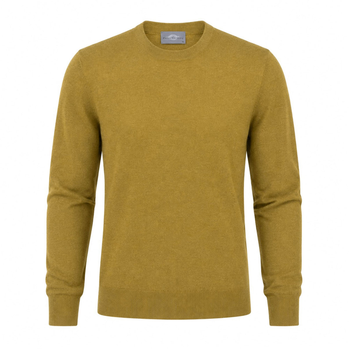 Peter Gribby Merino Blend Crew Neck Sweater - Mustard