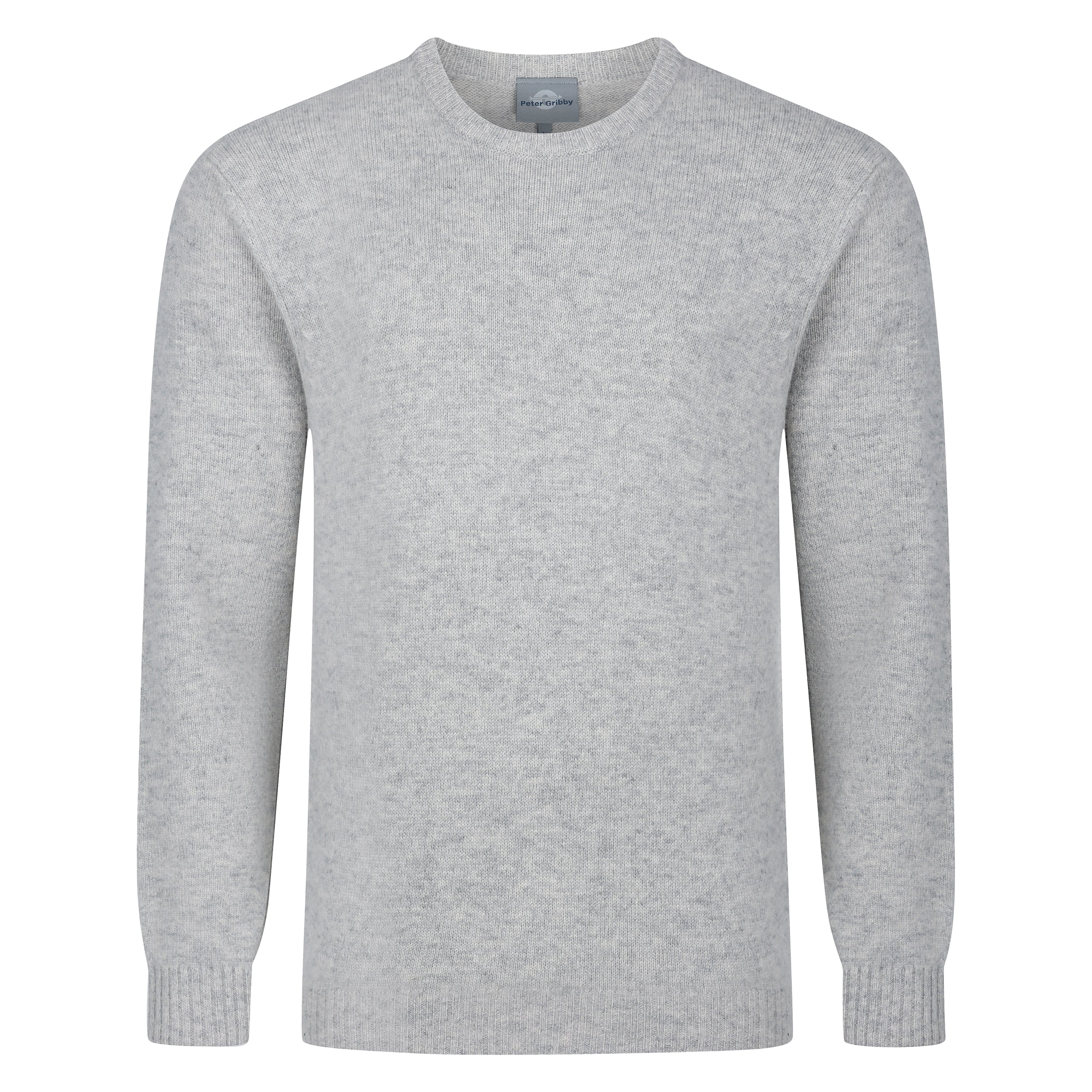 Peter Gribby Lambswool Crew Neck Sweater - Silver