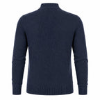 Peter Gribby Lambswool 1/4 Zip Sweater - Indigo