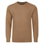 Peter Gribby Crew Neck Lambswool Sweater - Caramel