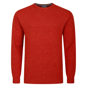 Peter Gribby Crew Neck Lambswool Sweater - Copper