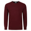 Peter Gribby Crew Neck Lambswool Sweater - Wine