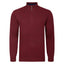 Peter Gribby Lambswool Quarter Zip Sweater - Wine