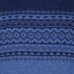 Peter Gribby Fairisle Yoke Crew Neck Sweater - Blue