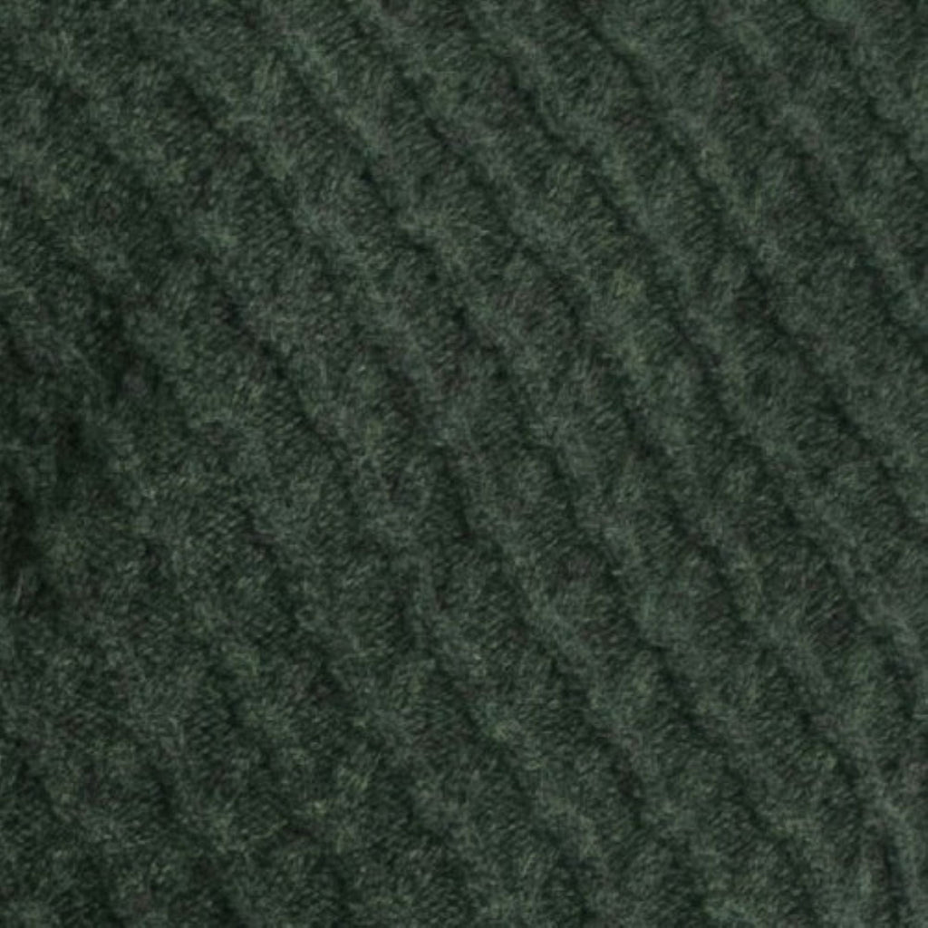Peter Gribby Patterned Quarter Zip Jumper - Forestgreen