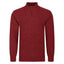Peter Gribby Patterned Quarter Zip Jumper - Russet