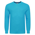 Peter Gribby Premium Combed Cotton Crew Neck Jumper - Aqua