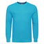 Peter Gribby Premium Combed Cotton Crew Neck Jumper - Aqua