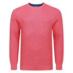 Peter Gribby Premium Combed Cotton Crew Neck Jumper - Coral