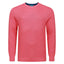 Peter Gribby Premium Combed Cotton Crew Neck Jumper - Coral