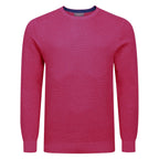 Peter Gribby Premium Combed Cotton Crew Neck Jumper - Dark Pink