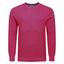 Peter Gribby Premium Combed Cotton Crew Neck Jumper - Dark Pink