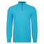 Peter Gribby Premium Combed Cotton ¼ Zip Jumper - Aqua