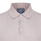 Peter Gribby Short Sleeve Knitted Polo - Stone