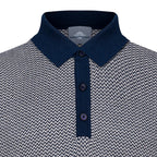 Peter Gribby Short Sleeve Herringbone Knitted Polo