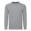 Peter Gribby Mens Lambswool Crew Neck Jumper - Silver