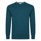 Peter Gribby Mens Lambswool Crew Neck Jumper - Teal
