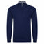 Peter Gribby Mens Lambswool ¼ Zip Jumper - Navy