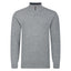 Peter Gribby Mens Lambswool ¼ Zip Jumper - Silver