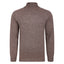 Peter Gribby Mens Lambswool Roll Neck Jumper - Taupe