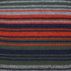 Peter Gribby Mens Striped Crew Neck Jumper - Navy