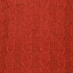 Peter Gribby Mens Cable ¼ Zip Jumper - Ember