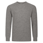 Peter Gribby Mens Ribbed Crew Neck Jumper - Mink
