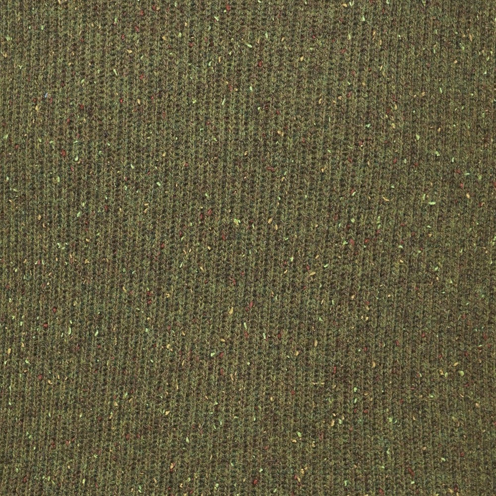 Peter Gribby Mens Ribbed Crew Neck Jumper - Olive
