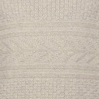 Peter Gribby Mens Guernsey Pattern Crew Neck Jumper - Ecru