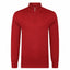 Peter Gribby Mens Merino Acrylic Zip Neck Jumper - Paprika