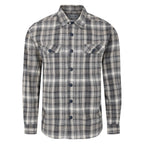 Peter Gribby Cotton Long Sleeved Grey Check Shacket