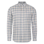 Peter Gribby Long Sleeve Cream Check Shirt - Cream