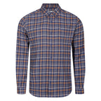 Peter Gribby Long Sleeve Navy Check Shirt